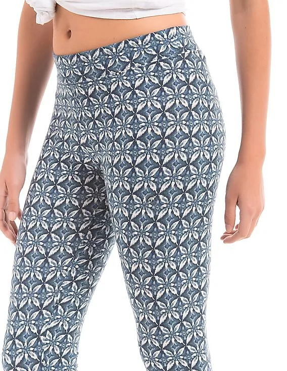 Aeropostale Printed Cotton Elastane Leggings