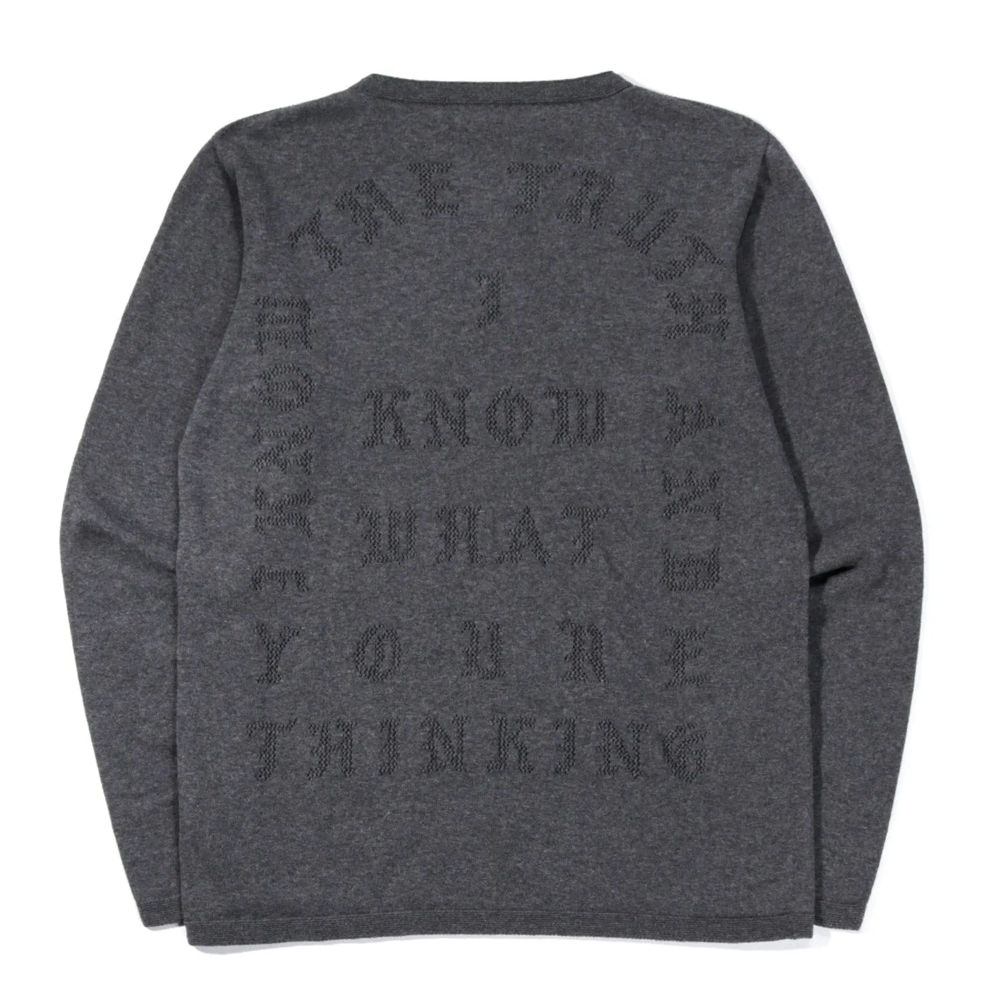 A.FOUR X CALI THORNHILL DEWITT WHOLE GARMENT LS T GREY