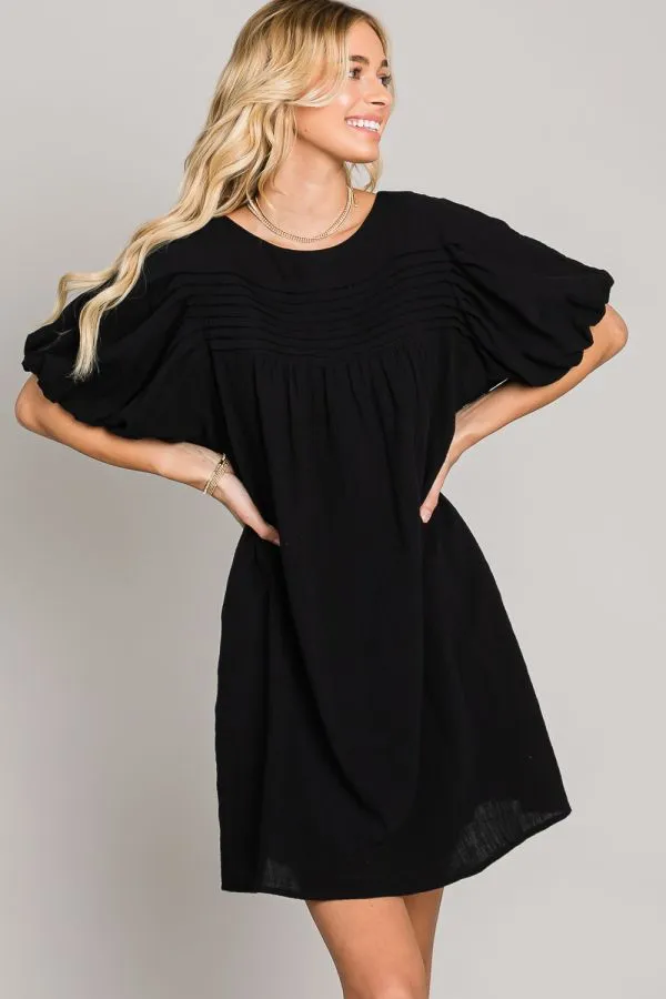 Allie Rose Black Shift Dress