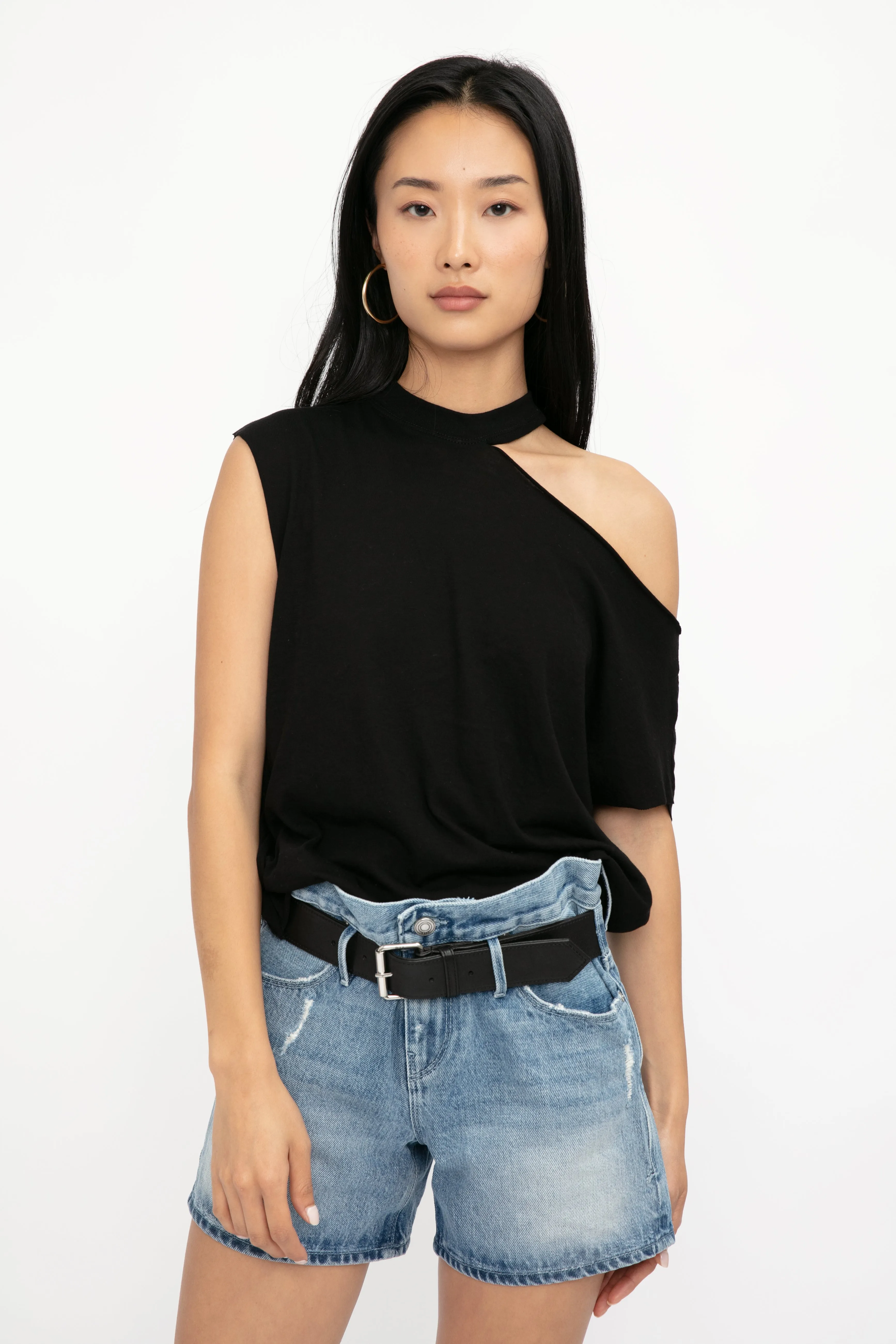 Axel Cotton Cashmere Top in Widow