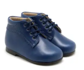 Beberlis Marine Blue Leather Gael Baby Bootie