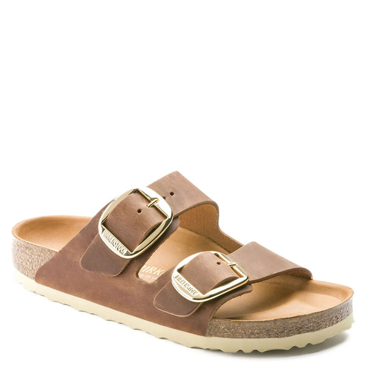 Birkenstock ARIZONA BIG BUCKLE Cognac Oiled Leather Sandals