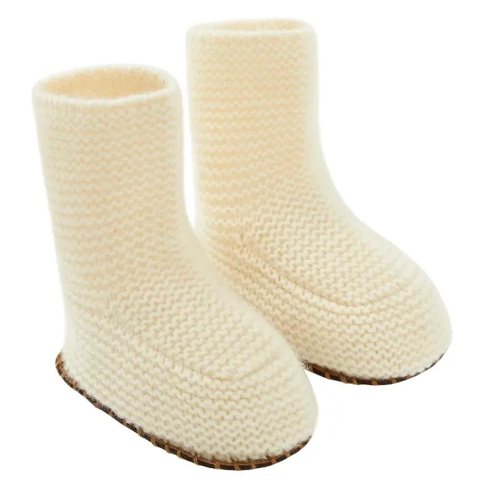 Bonton Baby Slippers Cream