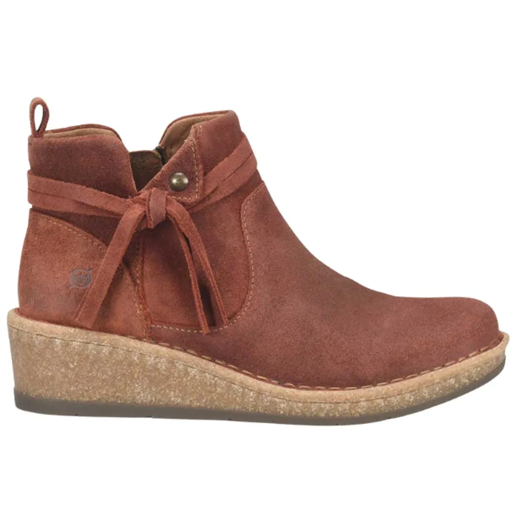 Born Vaughn Wedge Bootie Rust (Women's)