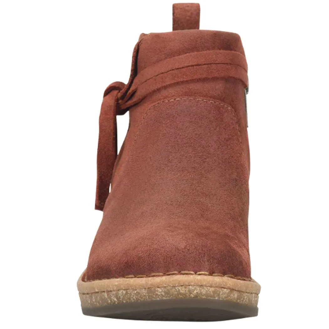 Born Vaughn Wedge Bootie Rust (Women's)