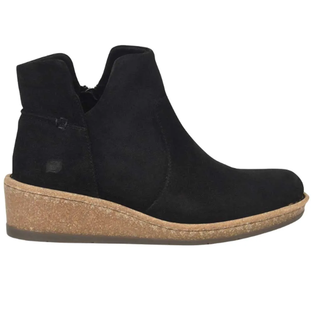 Born Viv Wedge Bootie Black (Women's)