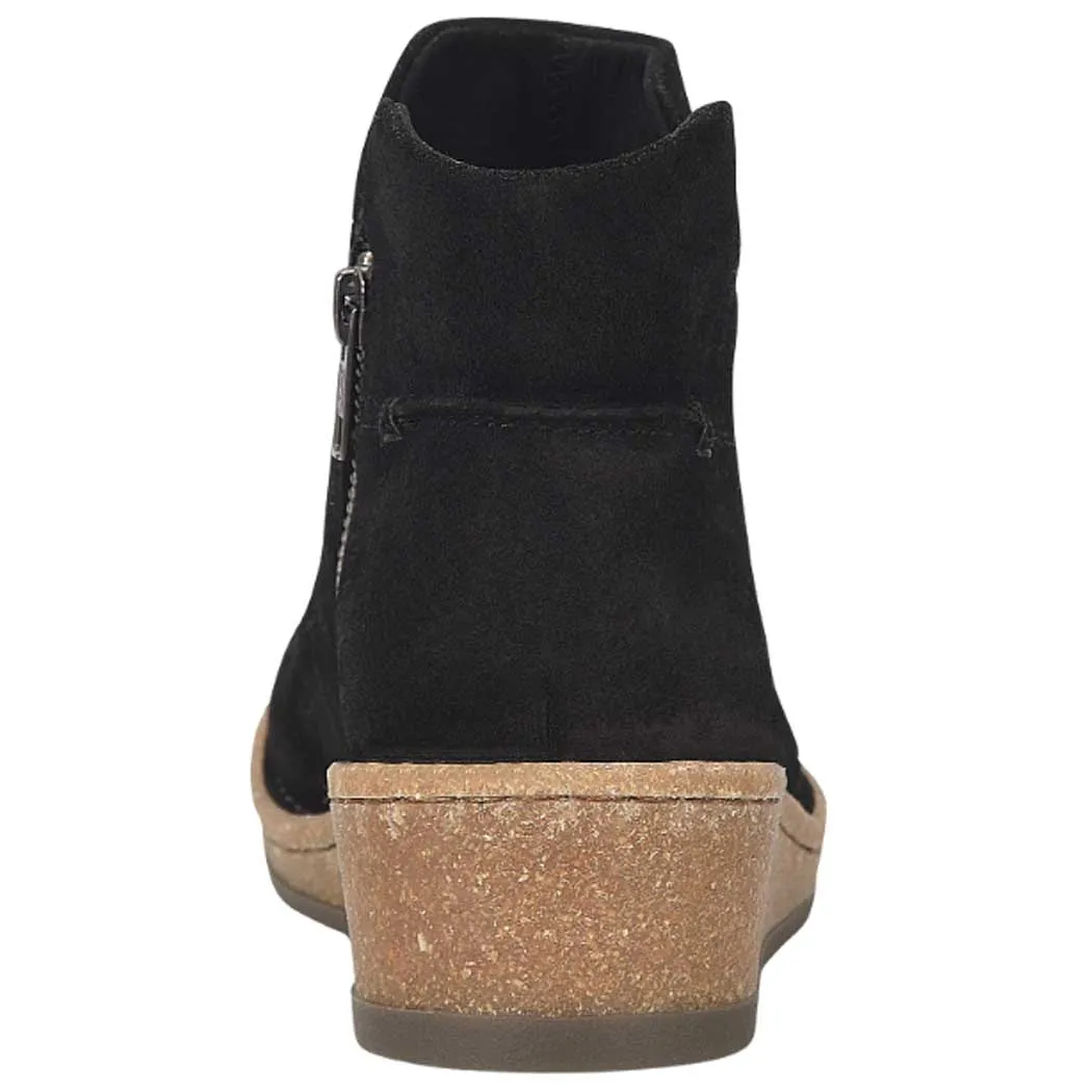 Born Viv Wedge Bootie Black (Women's)