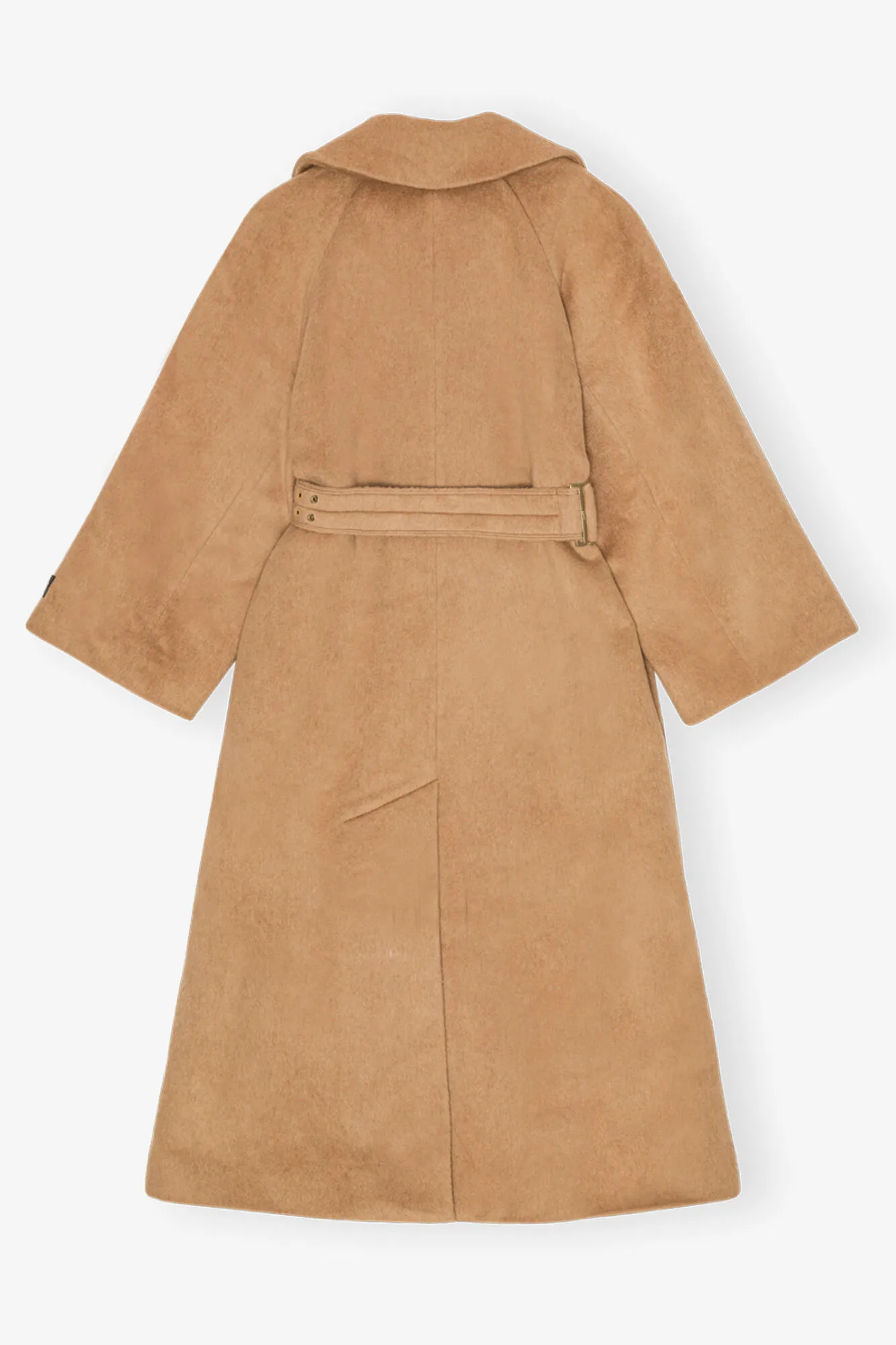 Camel Wool-Blend Coat