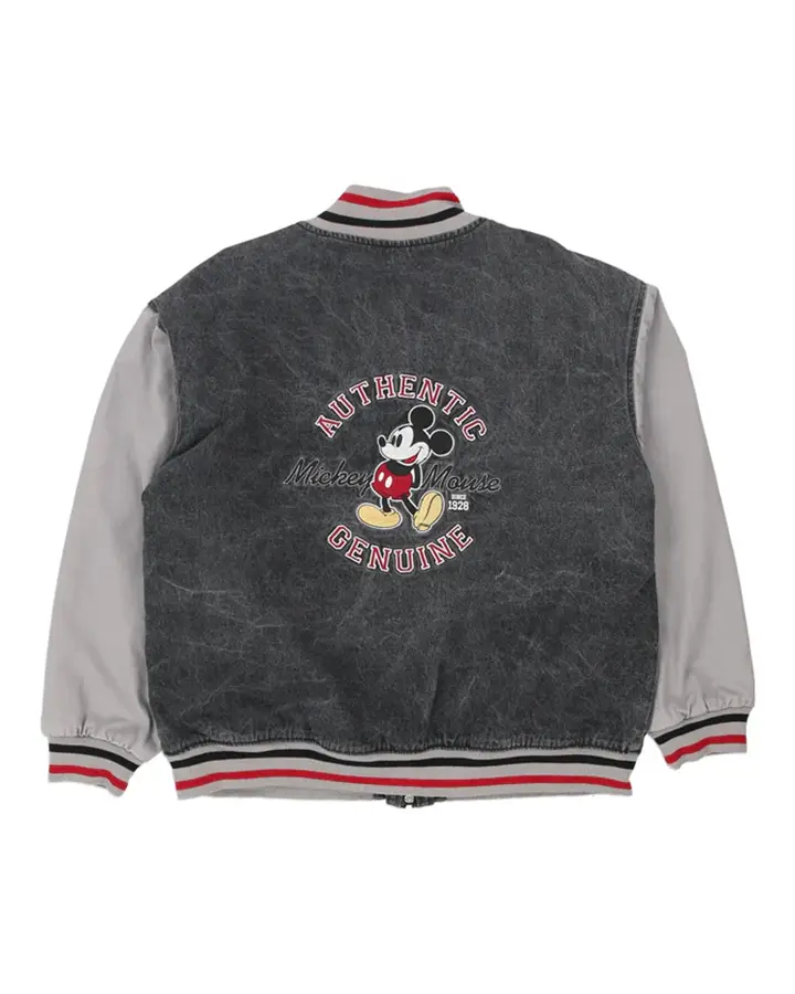 Cool Grey Vintage Varsity Jacket - William Jacket