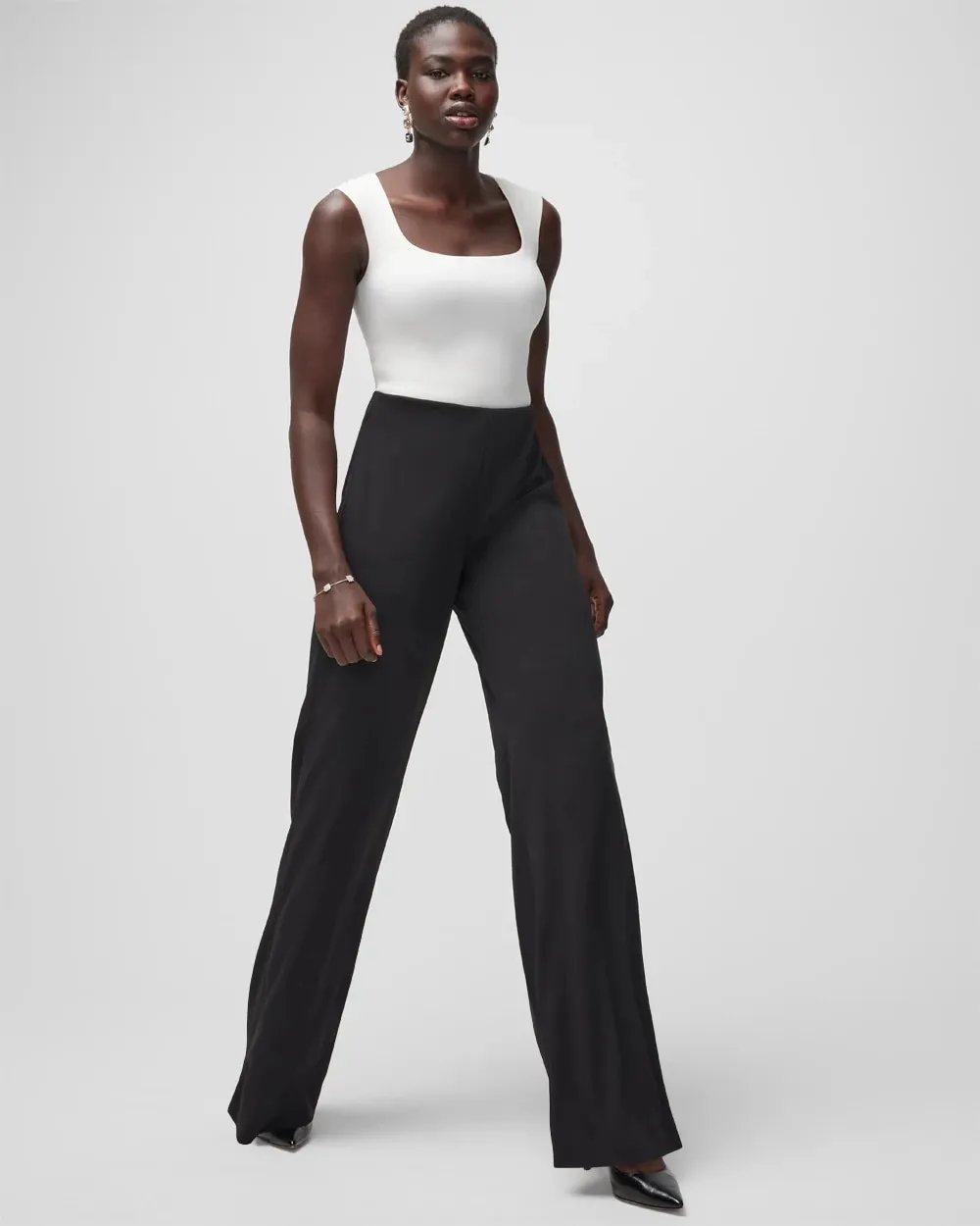 Curvy WHBM® Slip On Wide Leg Pant