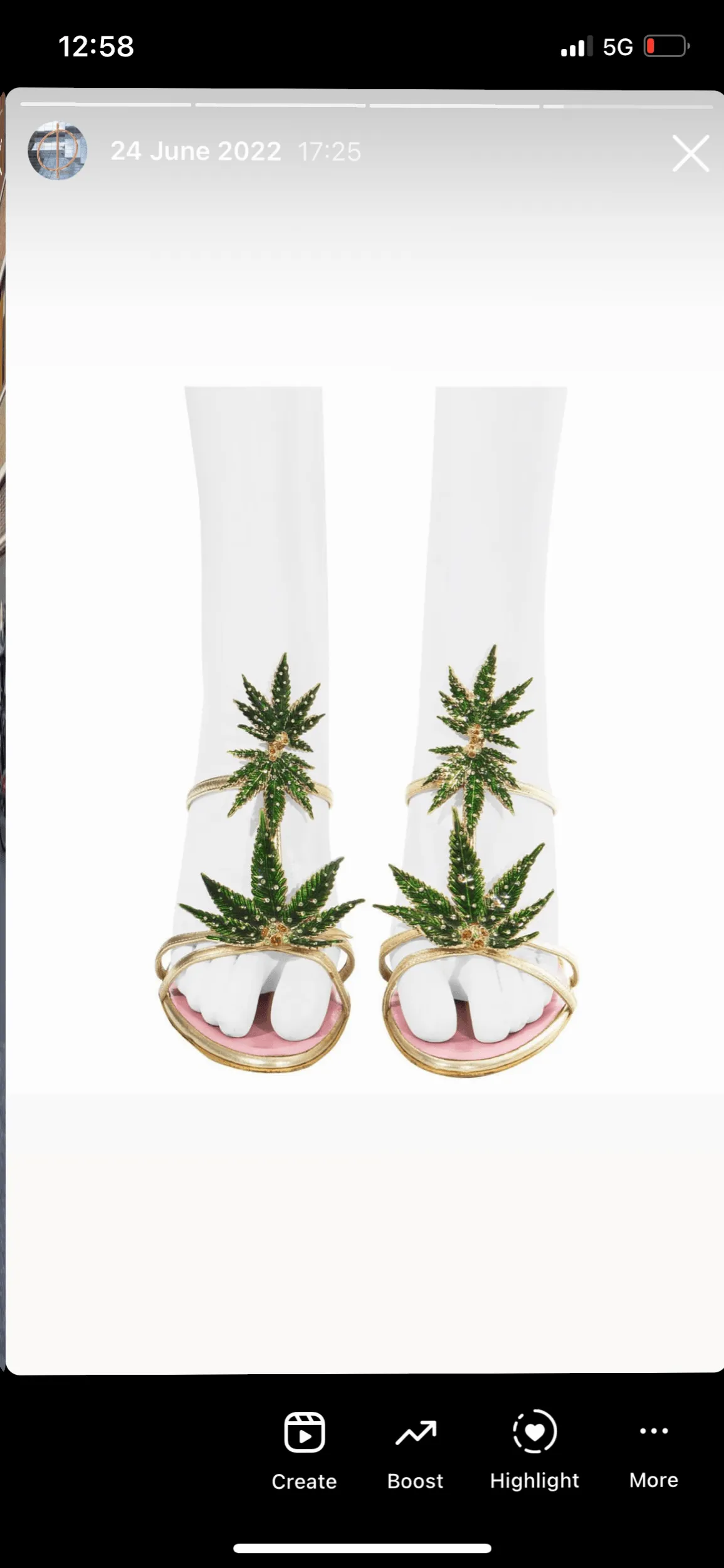 Dsquared2 marijuana leaf gold leather sandals