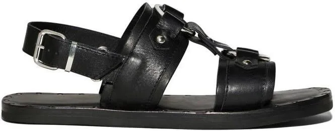 DSQUARED2 stud-detail calf-leather sandals Black