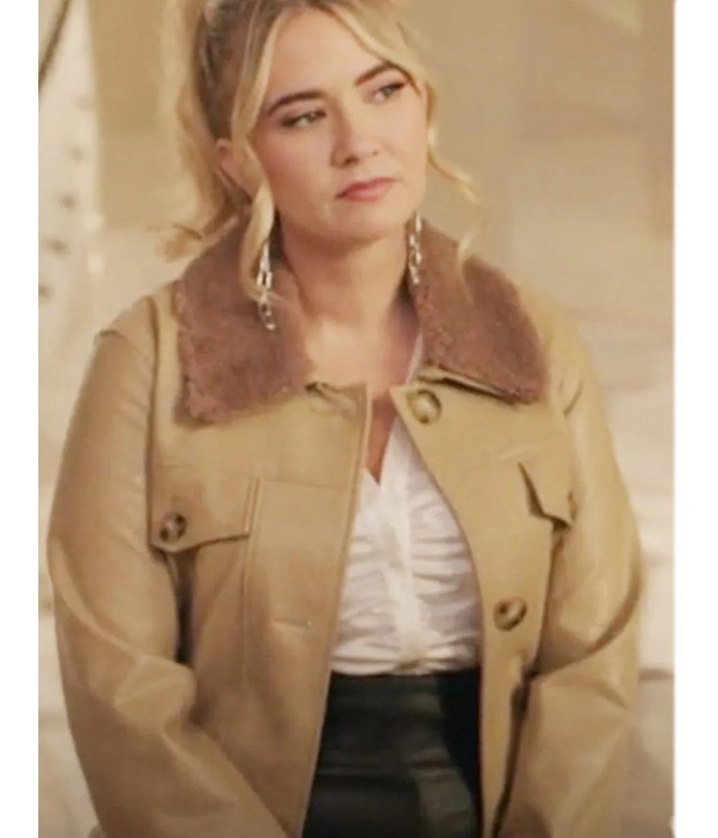 Dynasty Eliza Bennett Leather Coat