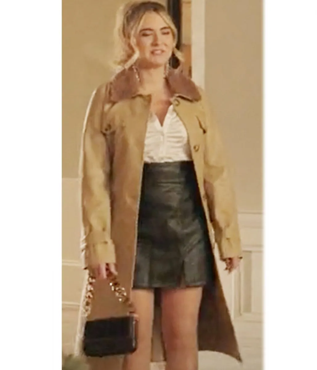 Dynasty Eliza Bennett Leather Coat