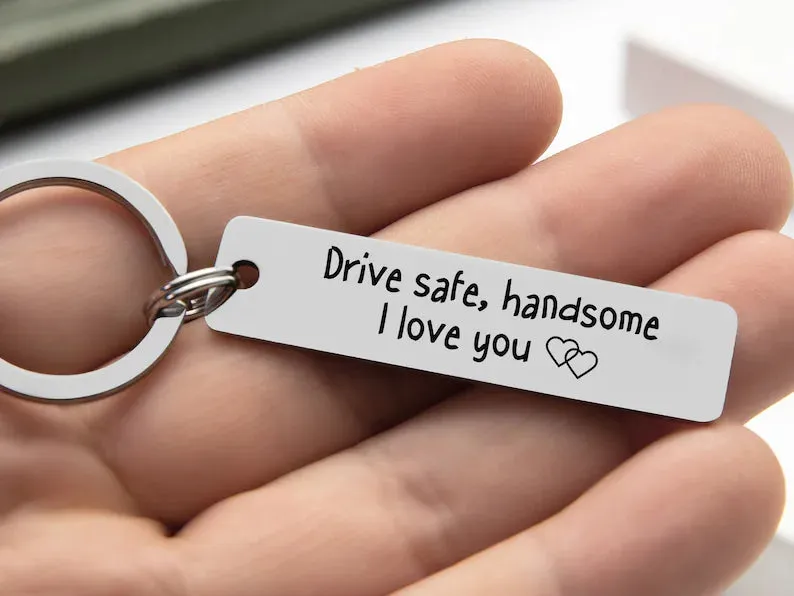 Engraved Metal Personalized Keychain