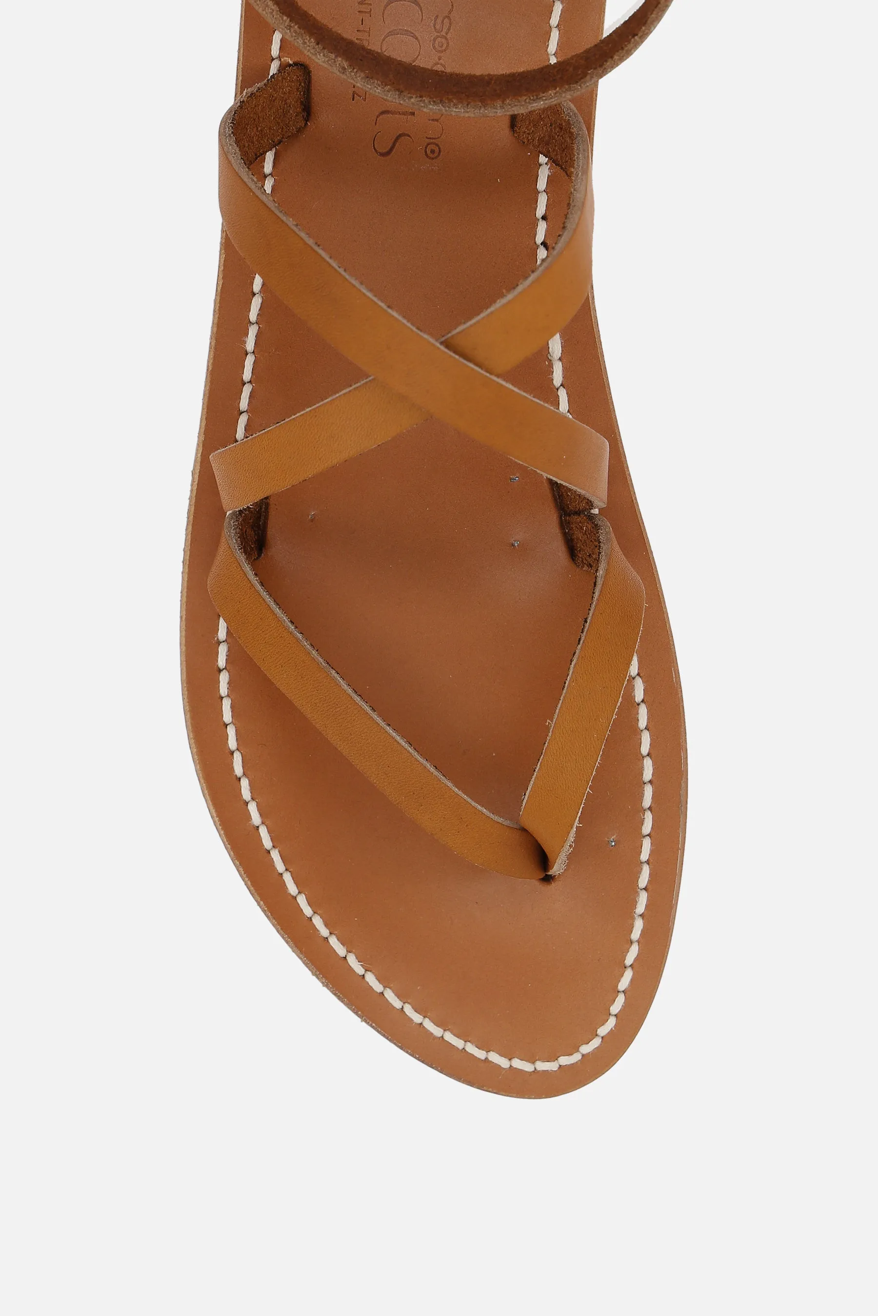 Epicure smooth leather thong sandals