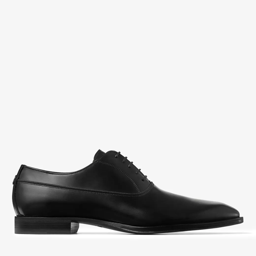 Foxley Oxford Shoe Black Calf Leather Shoes