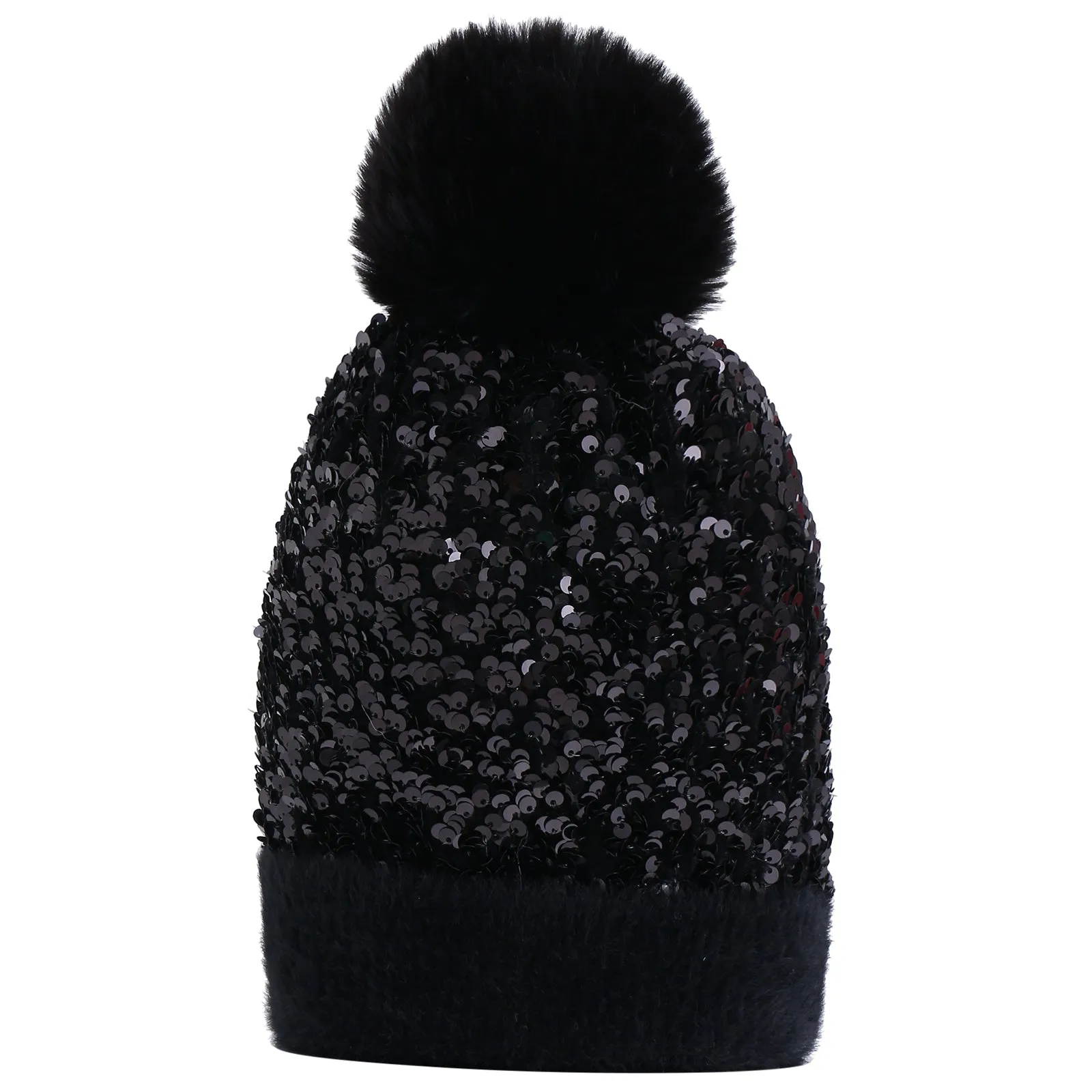 Gemma Snow Beanie in Black