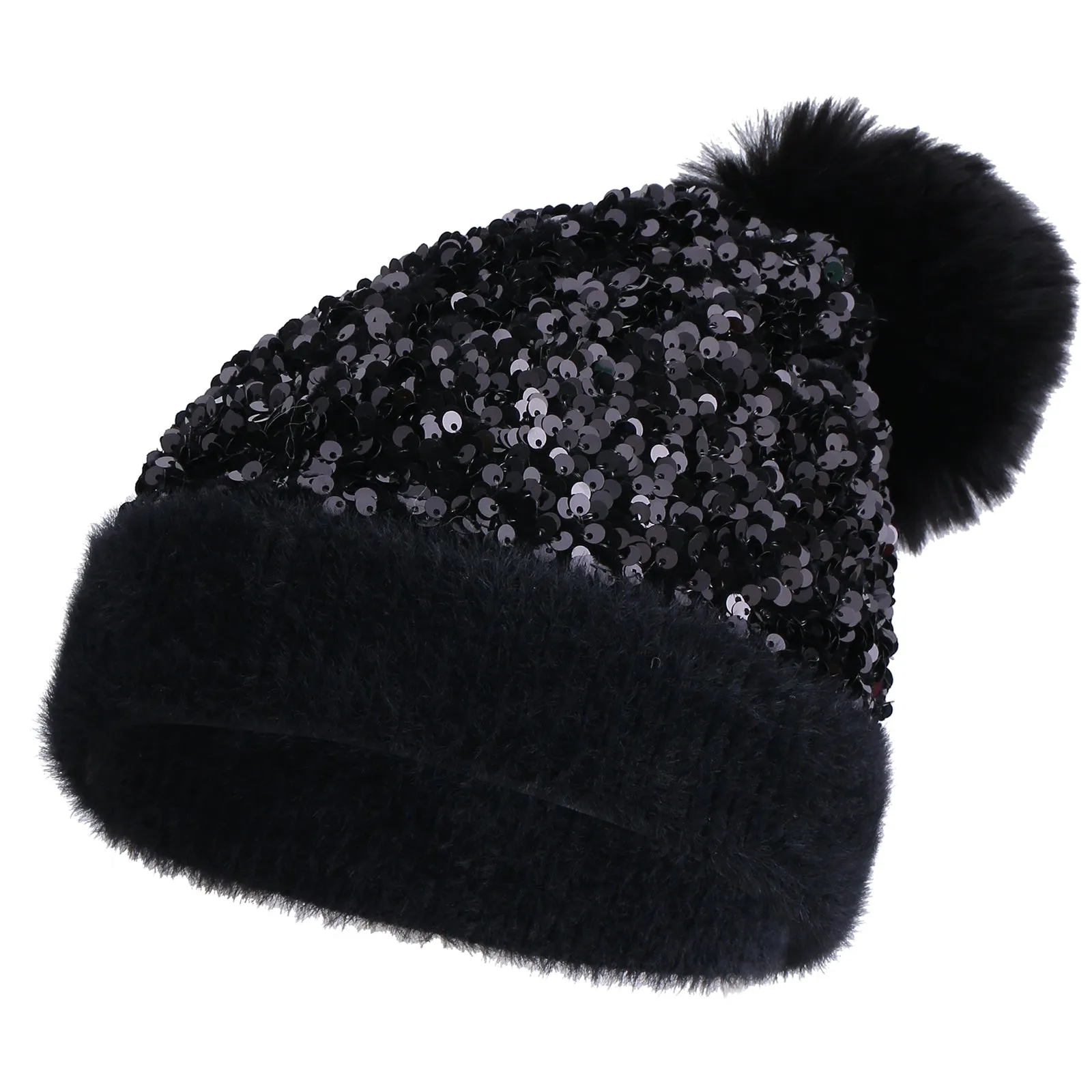 Gemma Snow Beanie in Black