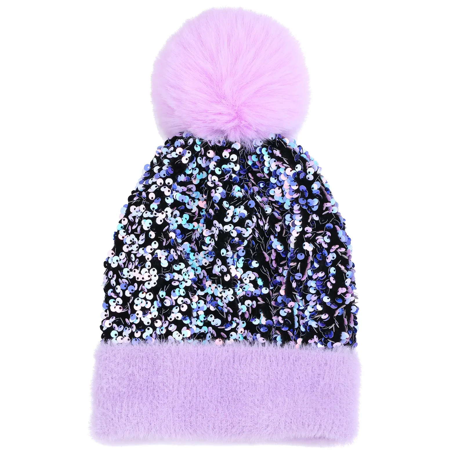 Gemma Snow Beanie in Lilac