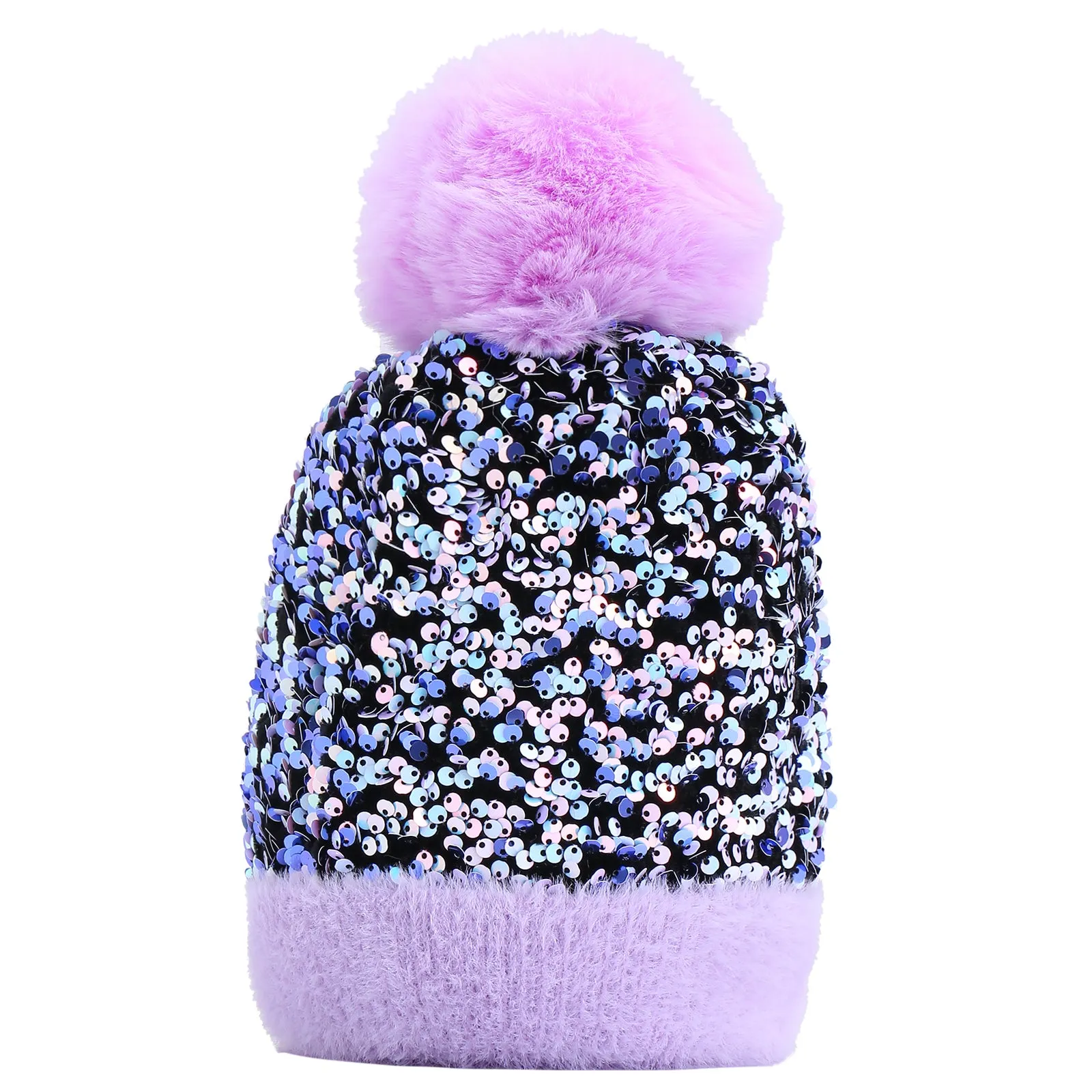 Gemma Snow Beanie in Lilac