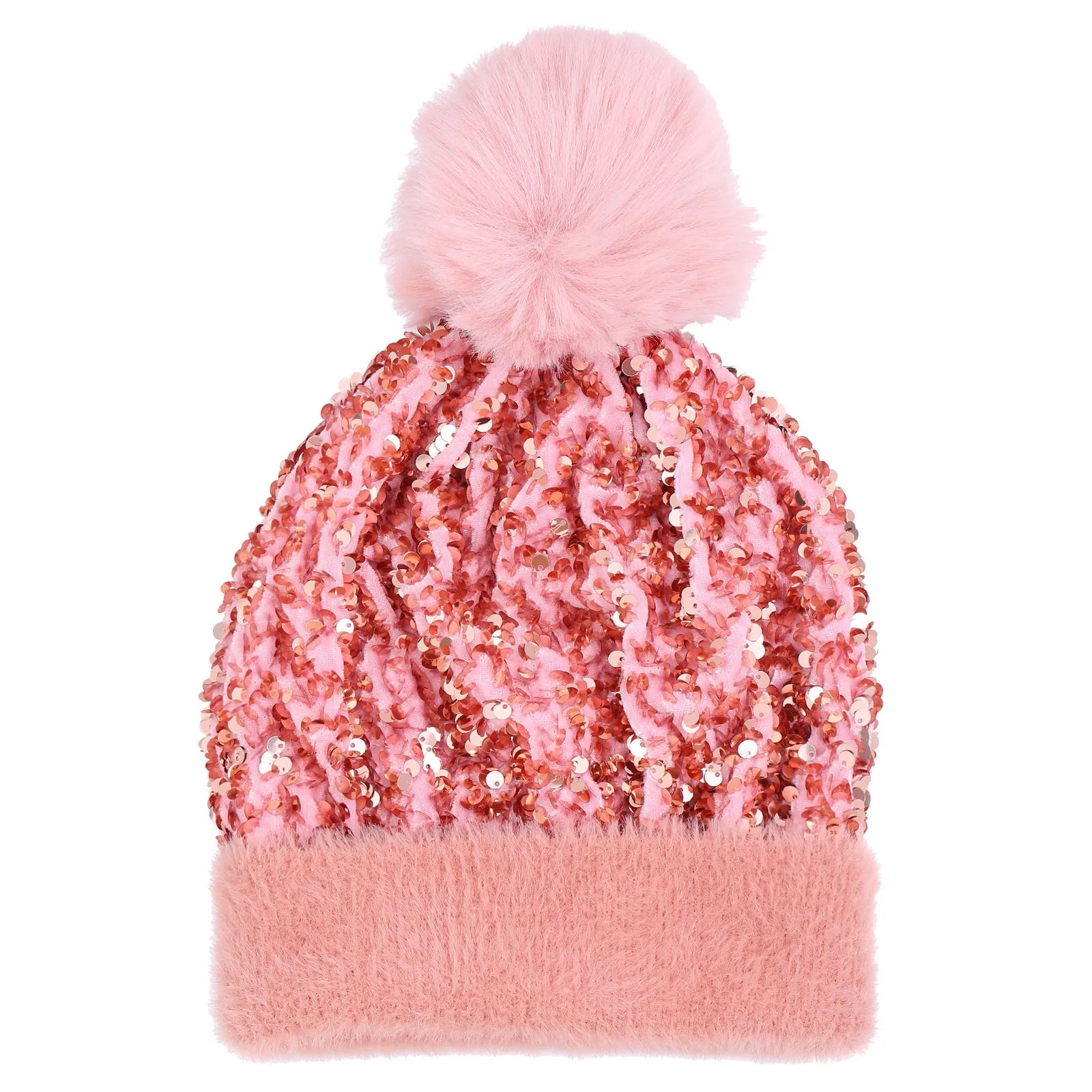 Gemma Snow Beanie in Pink