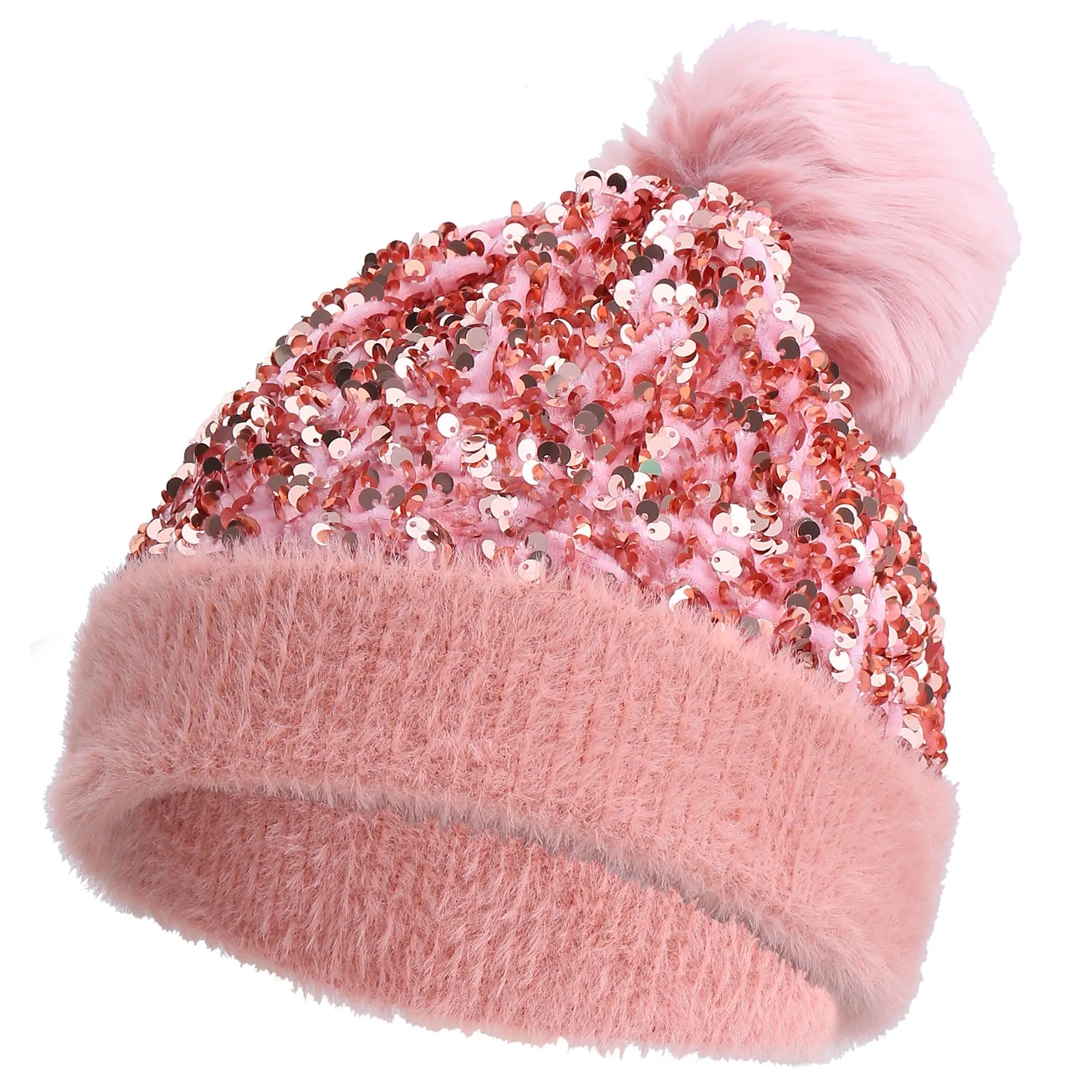 Gemma Snow Beanie in Pink