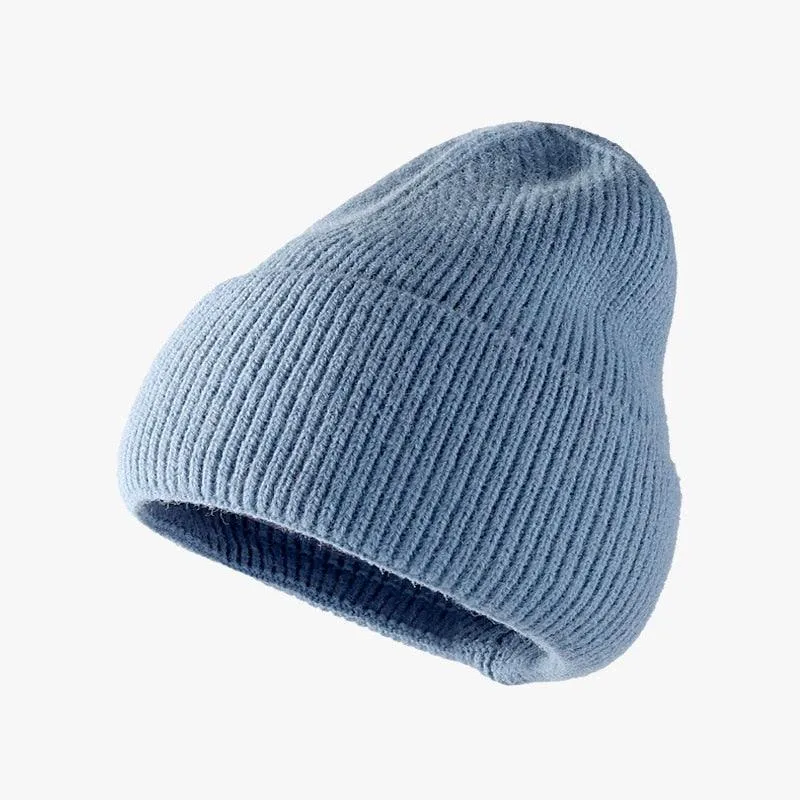 Hat women autumn and winter fashion hat outdoor knitted hat women warm winter men's woolen hat