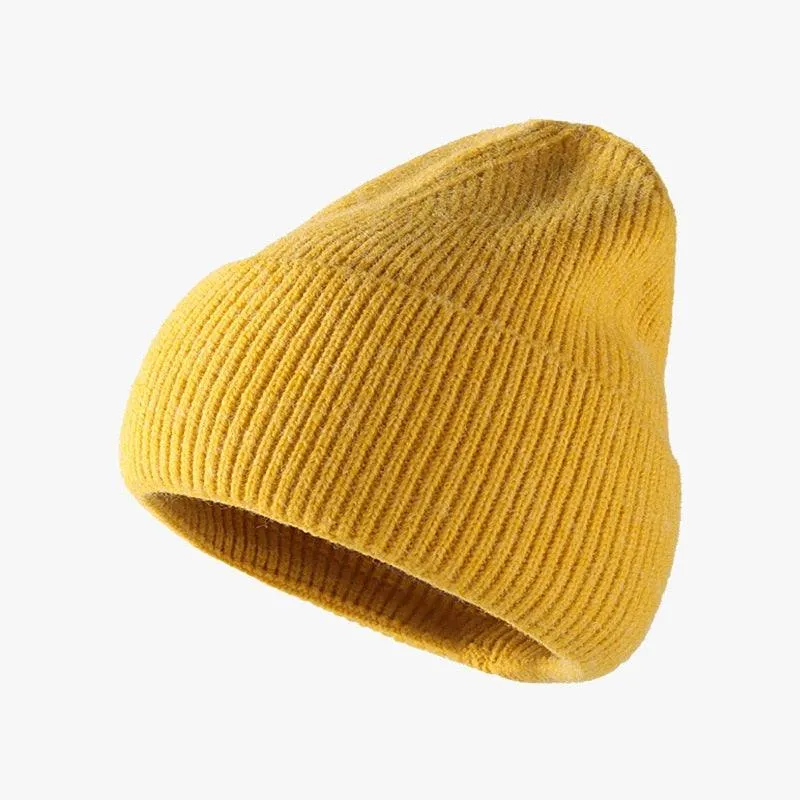 Hat women autumn and winter fashion hat outdoor knitted hat women warm winter men's woolen hat