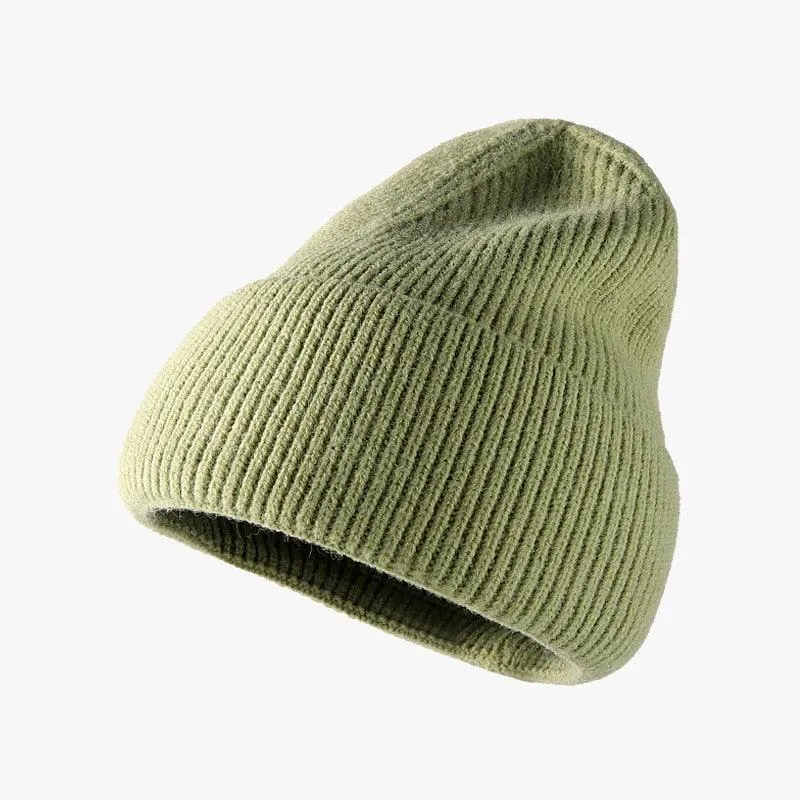 Hat women autumn and winter fashion hat outdoor knitted hat women warm winter men's woolen hat