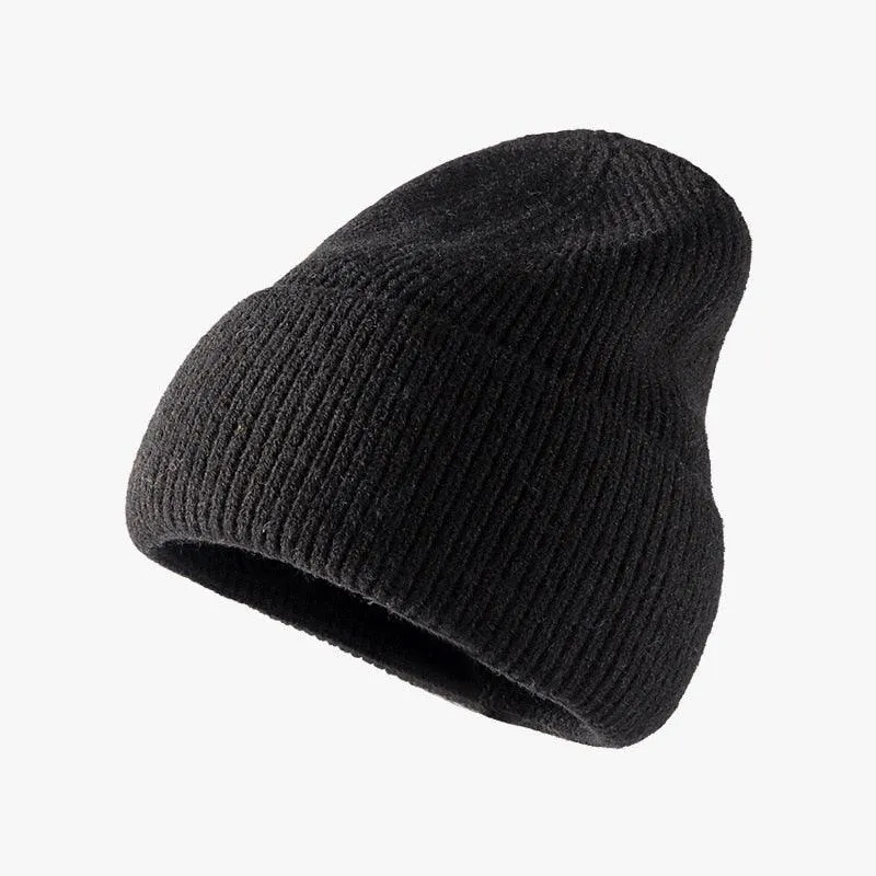 Hat women autumn and winter fashion hat outdoor knitted hat women warm winter men's woolen hat