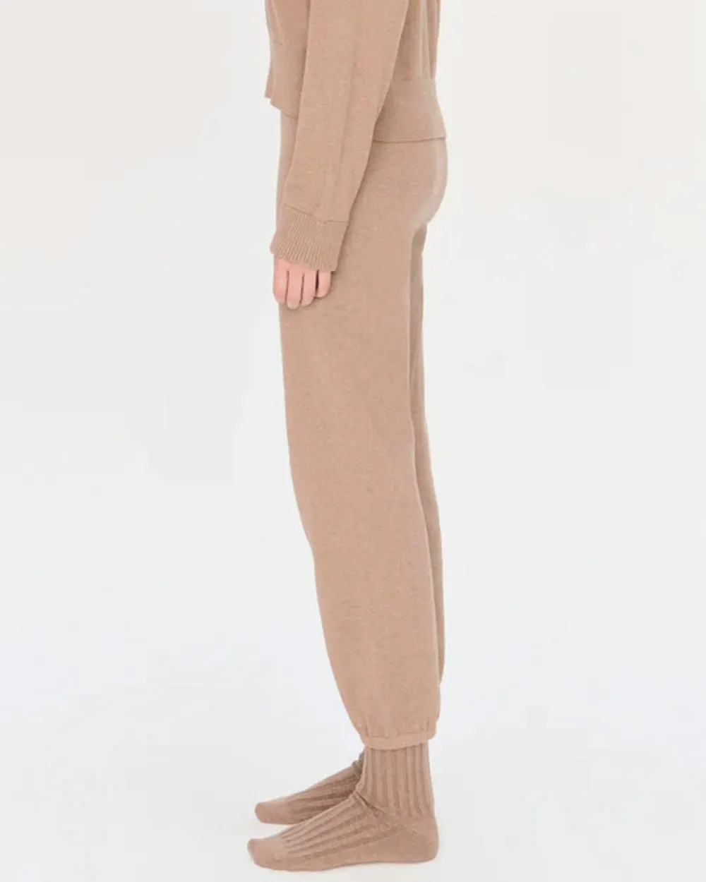 Heather Teak Knit Jogger