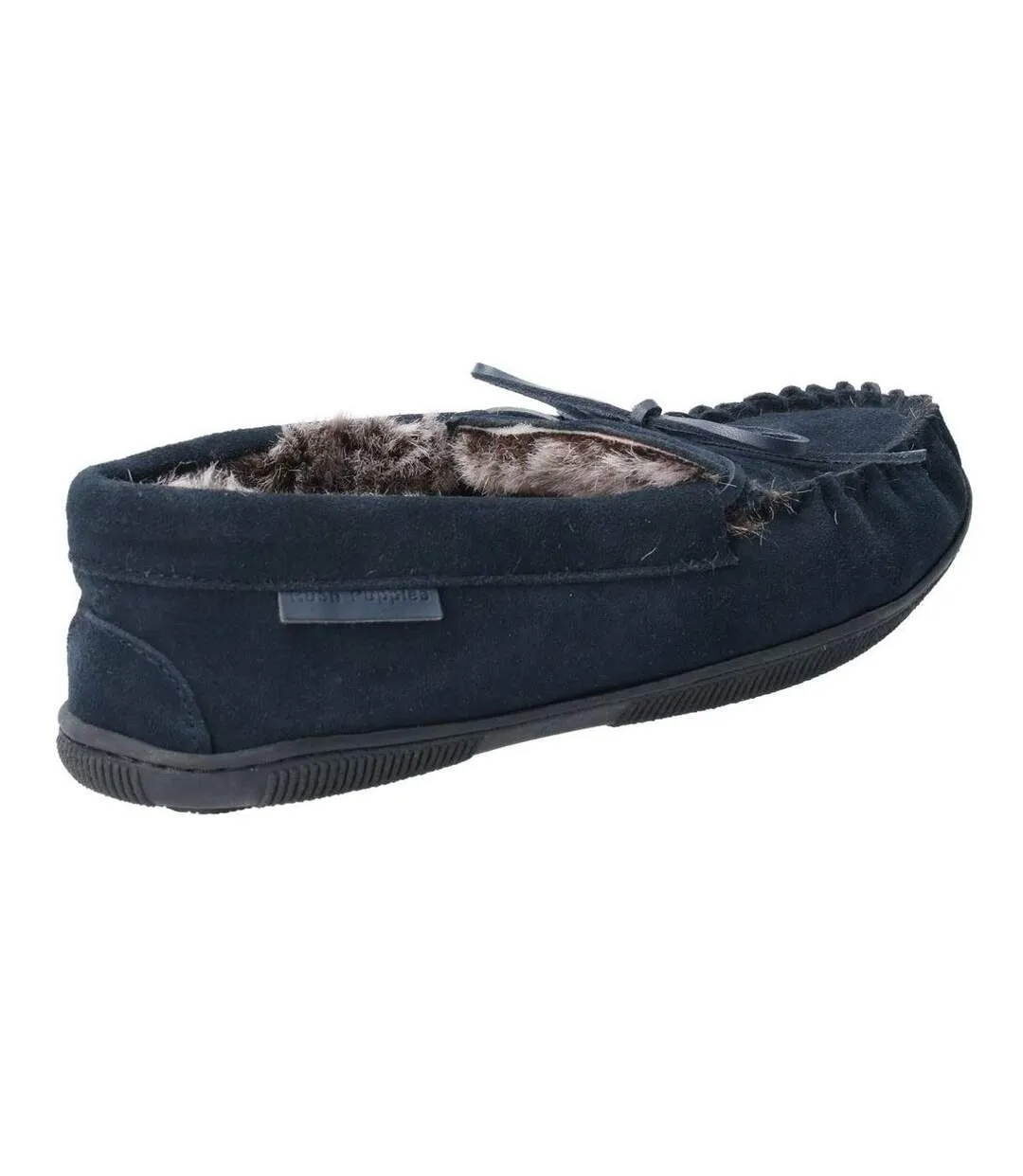 Hush Puppies Mens Ace Slip On Leather Slipper (Navy) - UTFS6637