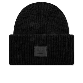 Kid's Ribbed Beanie Hat - Black