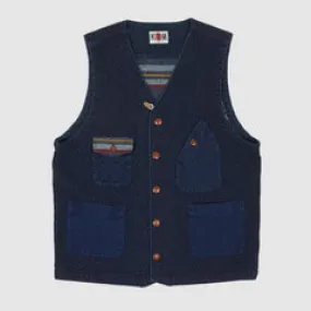 KRM Sashiko Lined Blanked Vest