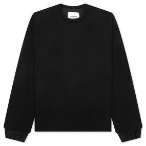 Lined Cuff Sweatshirt - Black