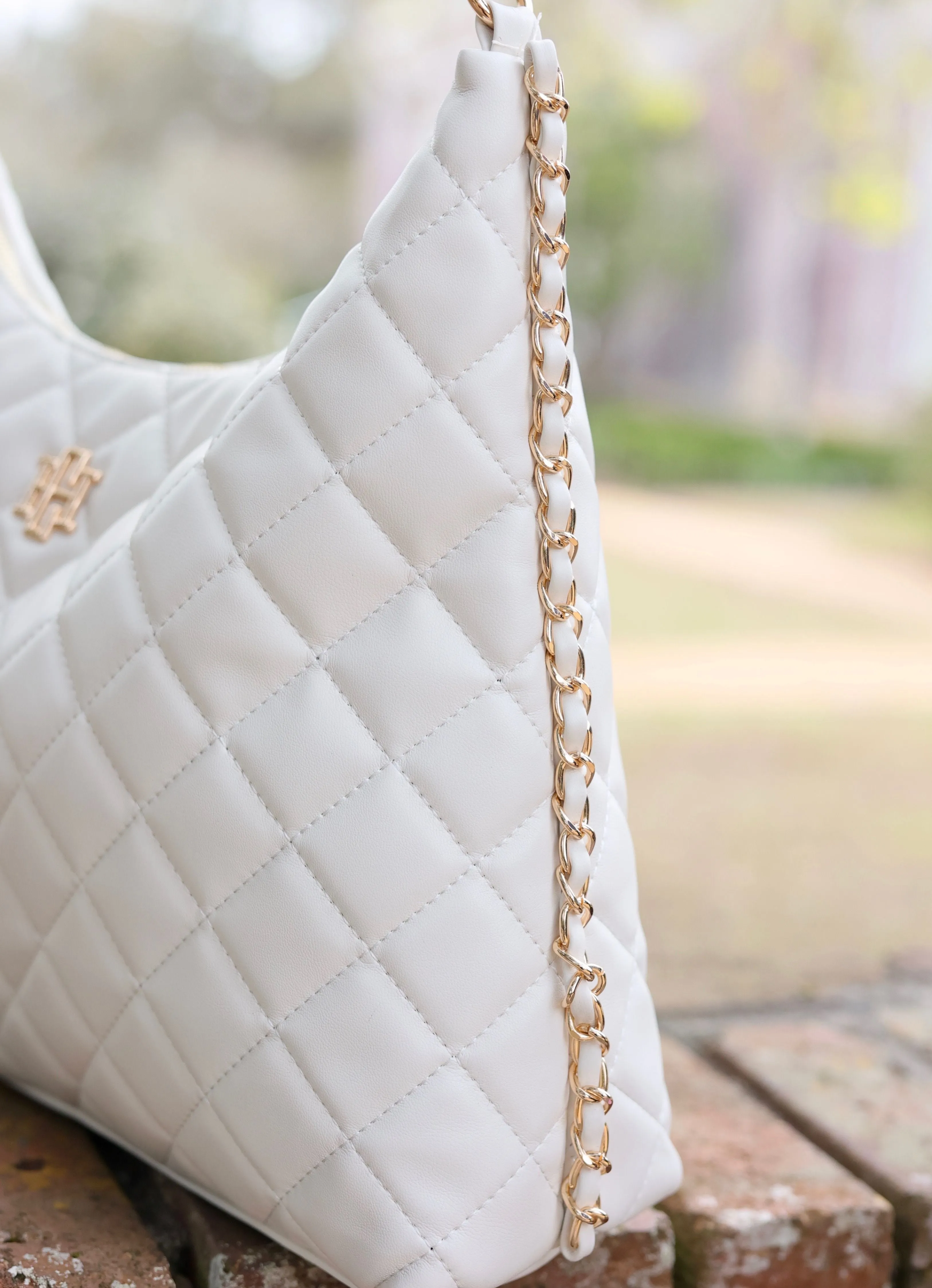 Maeve Quilted Tote CREAM