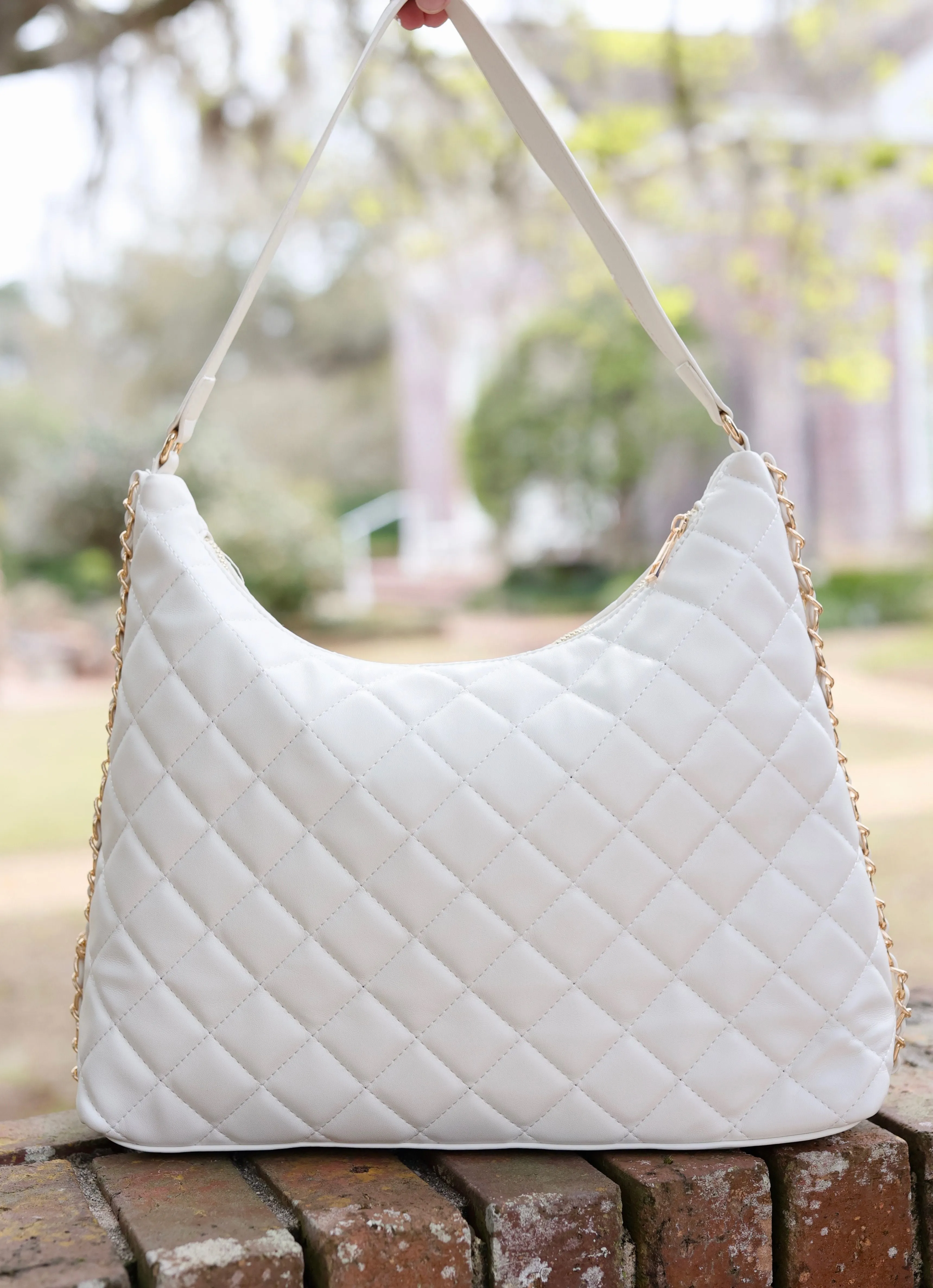 Maeve Quilted Tote CREAM