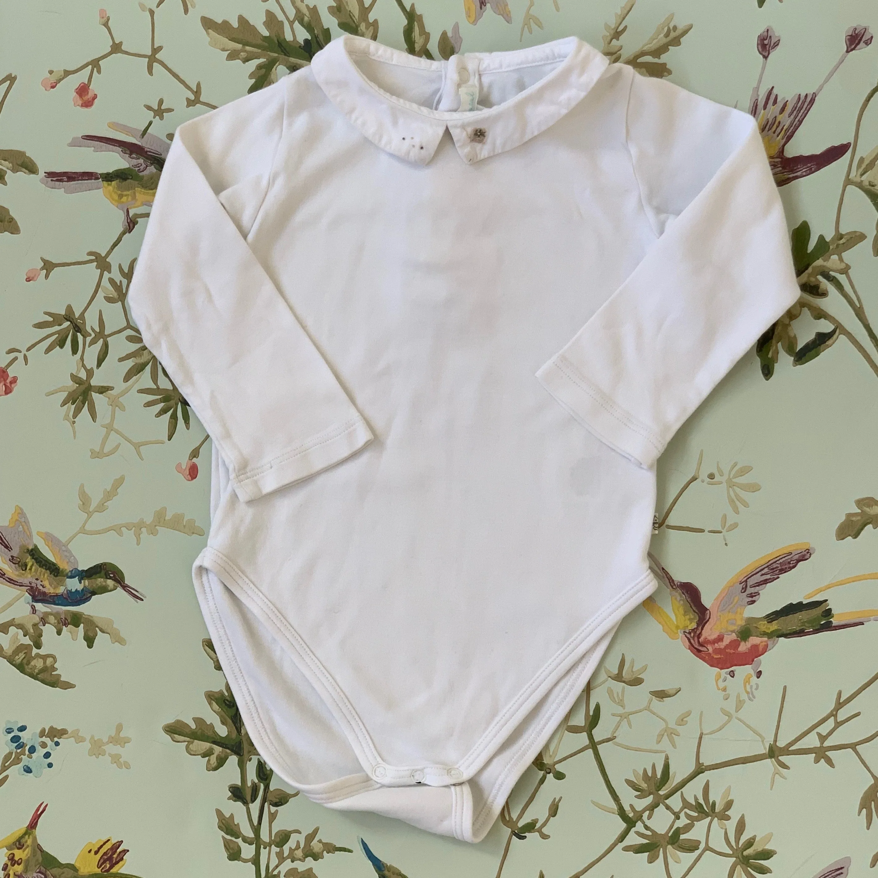 Marie-Chantal Bodysuit With Collar : 18 Months