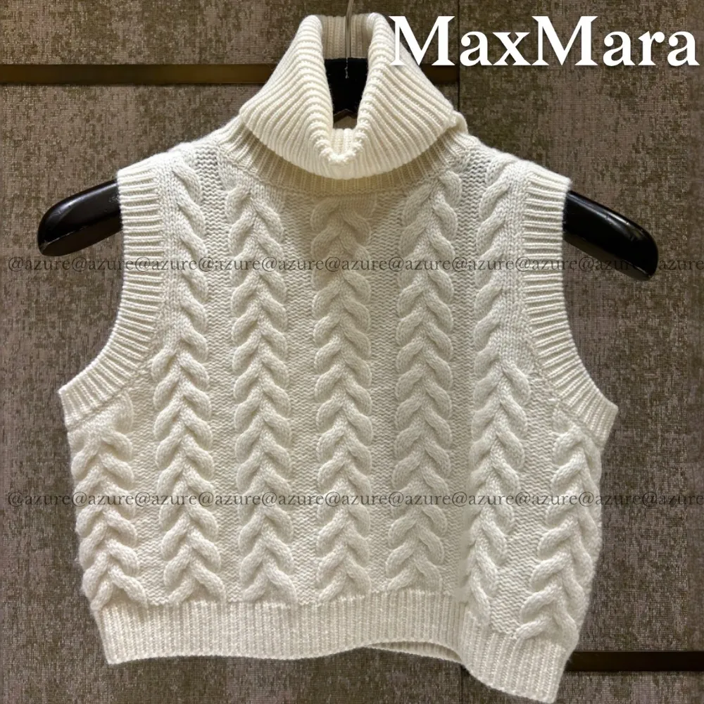 MaxMara  |Sleeveless cashmere crop top