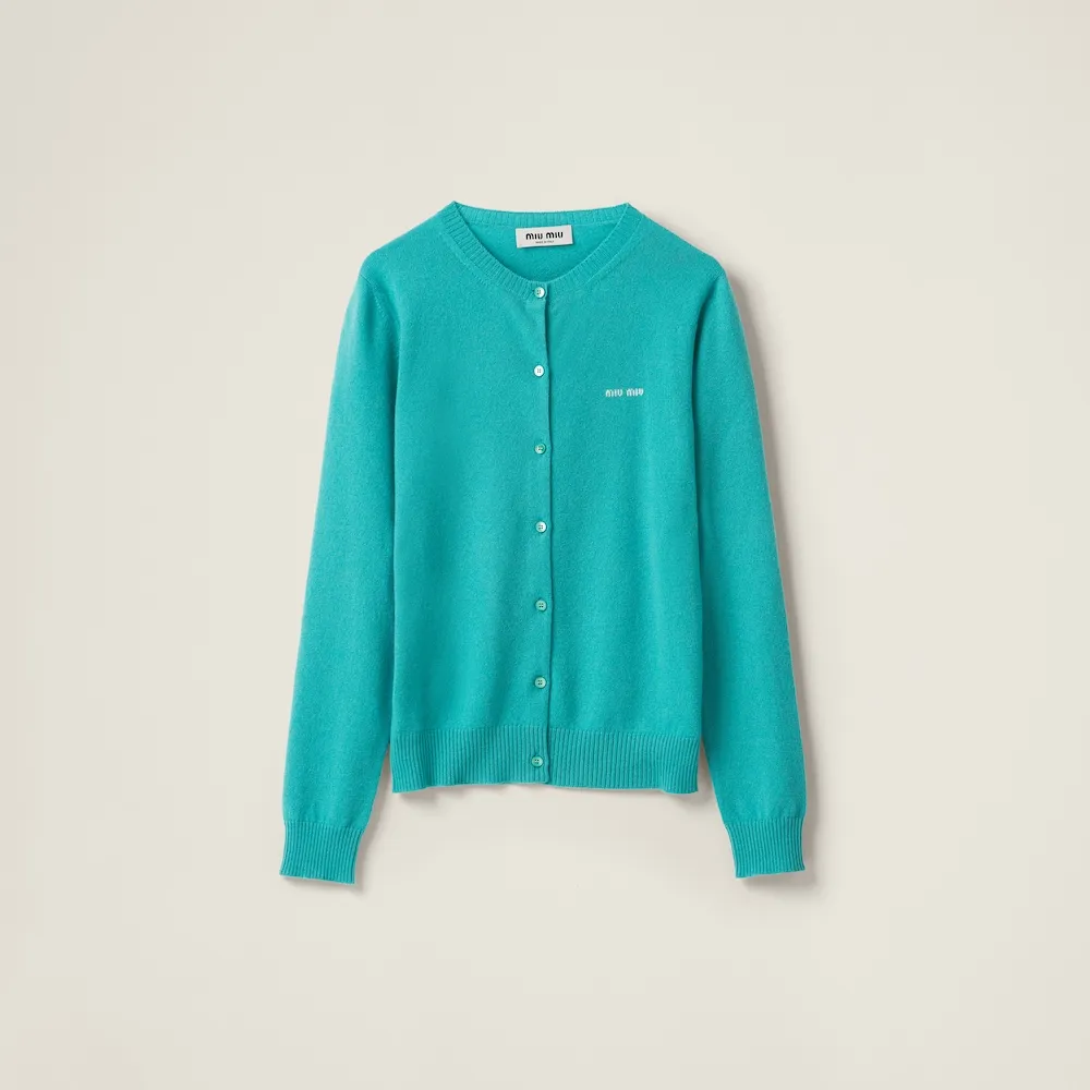 MiuMiu  |Cashmere knit cardigan MMF787_13S1_F0136_S_232