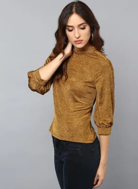 Mustard Yellow Bishop Sleeve Blouse