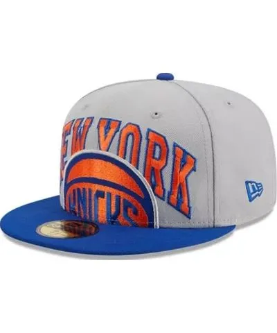 New Era Men's NBA Gray/Blue New York Knicks Tip-Off Two-Tone 59FIFTY Fitted Hat