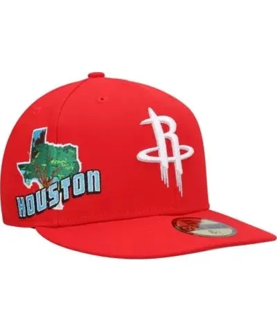 New Era Men's NBA Houston Rockets Stateview 59FIFTY Fitted Hat