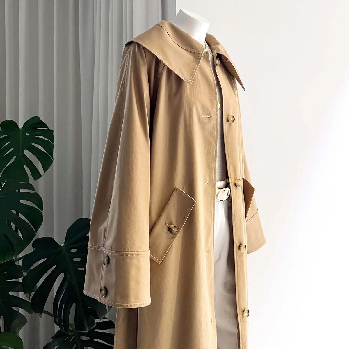 Noa Trench coat -  Cotton Blend Sand