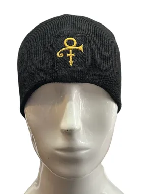 Prince – Love Symbol Beanie Hat Gold Thread Embroidery Official & Xclusive: NEW