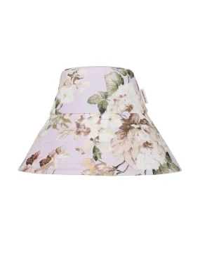 Printed Long Brim Bucket Hat