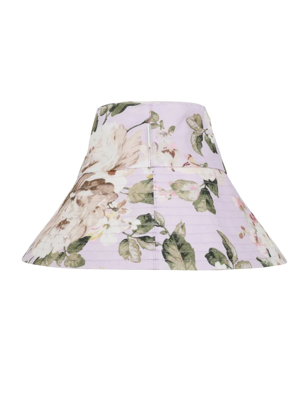 Printed Long Brim Bucket Hat