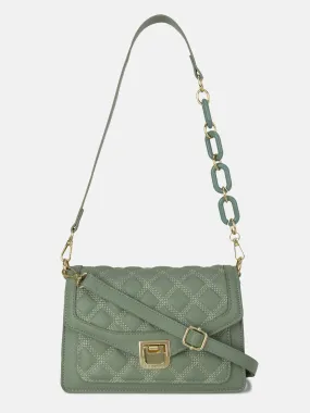 Quilted Chain Sling Bag