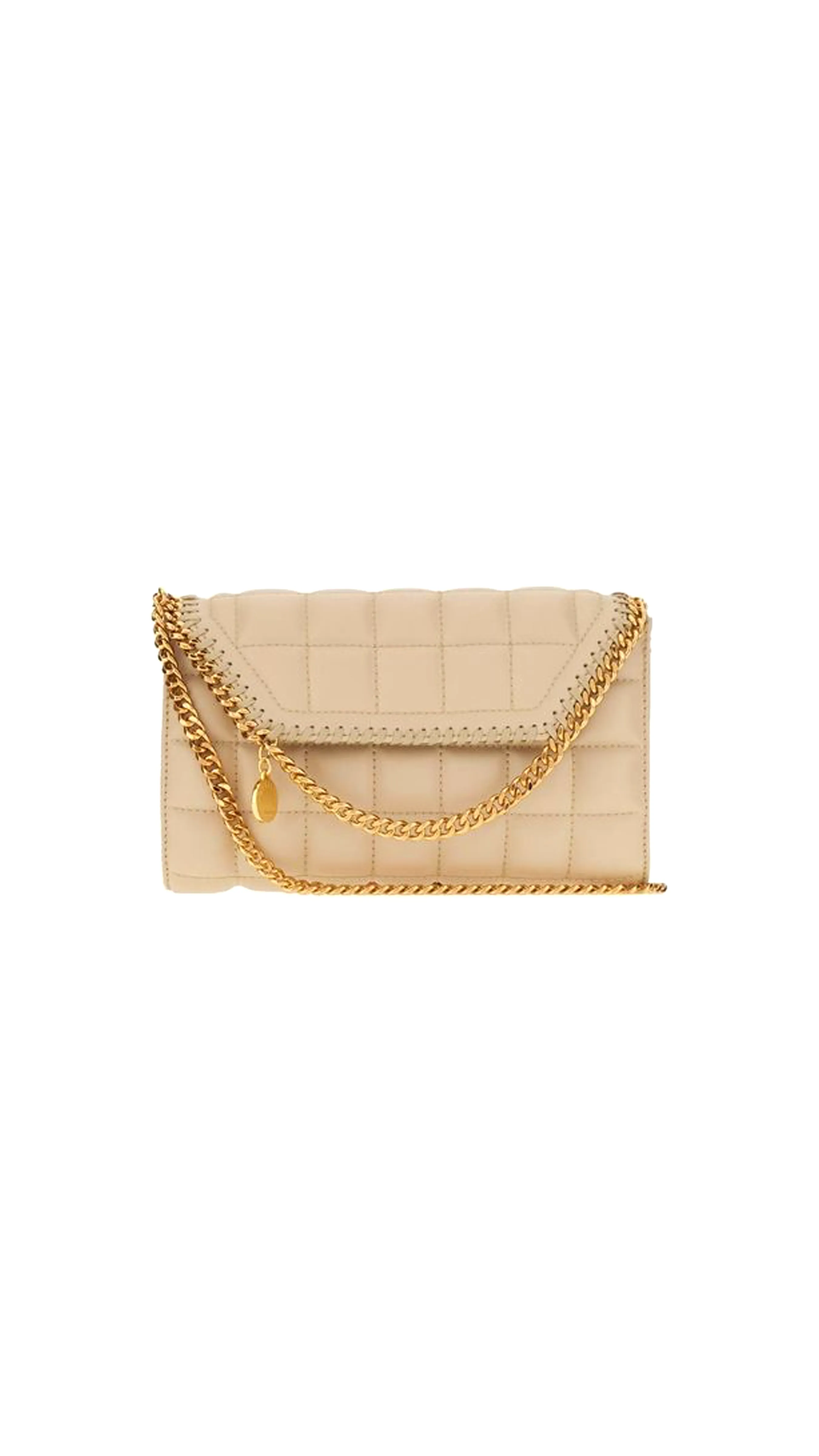 Quilted Cream Crossbody - Beige